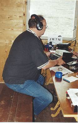 Staffan, SM3JGG listening on Six from the Ice Lake Cabin (JQ68)