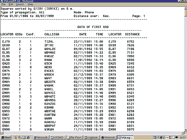 Figure 2: The database as viewed in a Notepad file